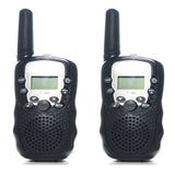 2-Pack Kids Walkie Talkie with 3 km Range, Black