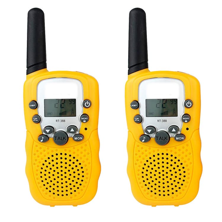 2-Pack Kids Walkie Talkies with 3 km Range, Yellow