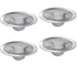 4-Pack Stainless Steel Sink Strainers, Compatible with Most Bathtubs and Showers, 3.5 inches