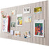 Self-adhesive Photo Board, Decorative Felt and Cork Wall Panel for Photos and Messages, Acoustic Panels Bulletin Board, Light Camel