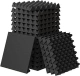 12 Acoustic Panels, 30x30x3cm - Self-Adhesive High Density Sound Absorbing Wall Tiles for Effective Sound Insulation