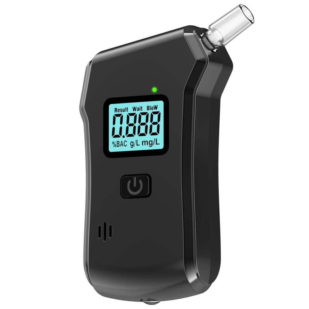 Portable Breathalyzer Alcohol Tester with LCD Display, High-Precision Professional Analyzer