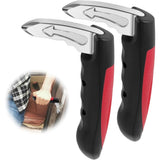 2 pcs Car Support Handles for Elderly, Emergency Hammer, Compatible with Vehicles, 12.5 x 3.1 inches, Red