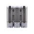 3-Pack Wall Mounted Soap Dispenser, 300ml x3, 3-Compartment Shower Dispenser for Shampoo & Soap, Metallic