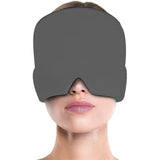 Cooling Eye Mask for Migraine Relief and Sleep Aid, Gel Mask for Headaches, Compatible with Oral-B, Gray