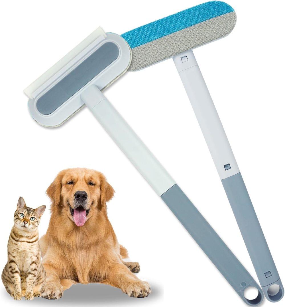 Pet Fur Remover 4-in-1, Multifunctional Brush for Dogs, Compatible with Furniture Car Sofa Clothes