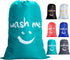 Foldable Laundry Bag for Travel, Large, Blue, Compatible with Dirty Clothes Storage