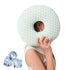 Ear Pillow for Side Sleeping, Ergonomic Perforated Design, Comfortable Ear Pressure Relief, Green