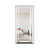 White Cat Repellent Zipper Door Curtain, 80x200cm, Durable Mesh Protects Against Cats and Pests, Easy to Install