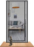 Cat Repellent Zipper Door Curtain, Durable Mesh Protects Against Cats and Pests, Easy to Install, Black, 90x200cm