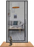 Black Cat Repellent Zipper Door Curtain Mesh, Protects Against Cats and Pests, Easy to Install, 100x210cm
