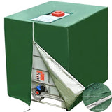 Waterproof UV Resistant IBC Garden Water Tank Cover, 210D Oxford with Zipper, Green
