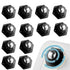 12-Pack Heavy Duty Furniture Casters 360° Rotating High Load Easy Assembly Flat Design, 2.5\