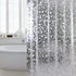 Waterproof EVA Shower Curtain with Pebble Pattern, 180x180 cm, Transparent Odorless