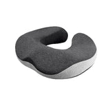 Ergonomic Memory Foam Orthopedic Seat Cushion for Coccyx Pain Relief, U-Shaped, for Office and Home