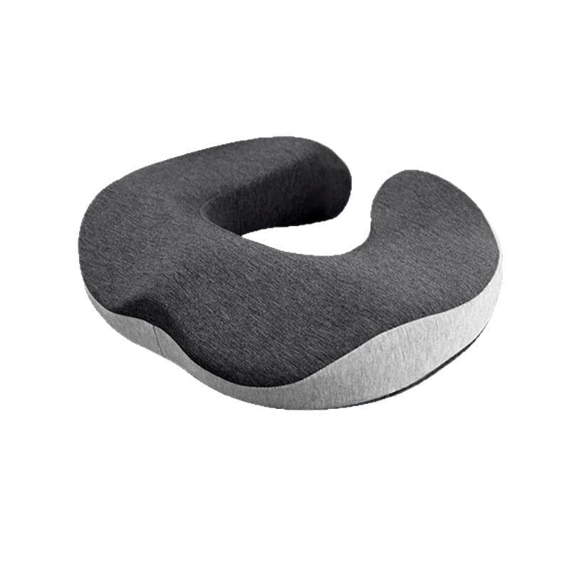 Ergonomic Memory Foam Orthopedic Seat Cushion for Coccyx Pain Relief, U-Shaped, for Office and Home