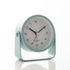 Analog Alarm Clock Silent with Night Light, Adjustable Angle for Travel Nightstand Bedroom, Metal Clock, Light green