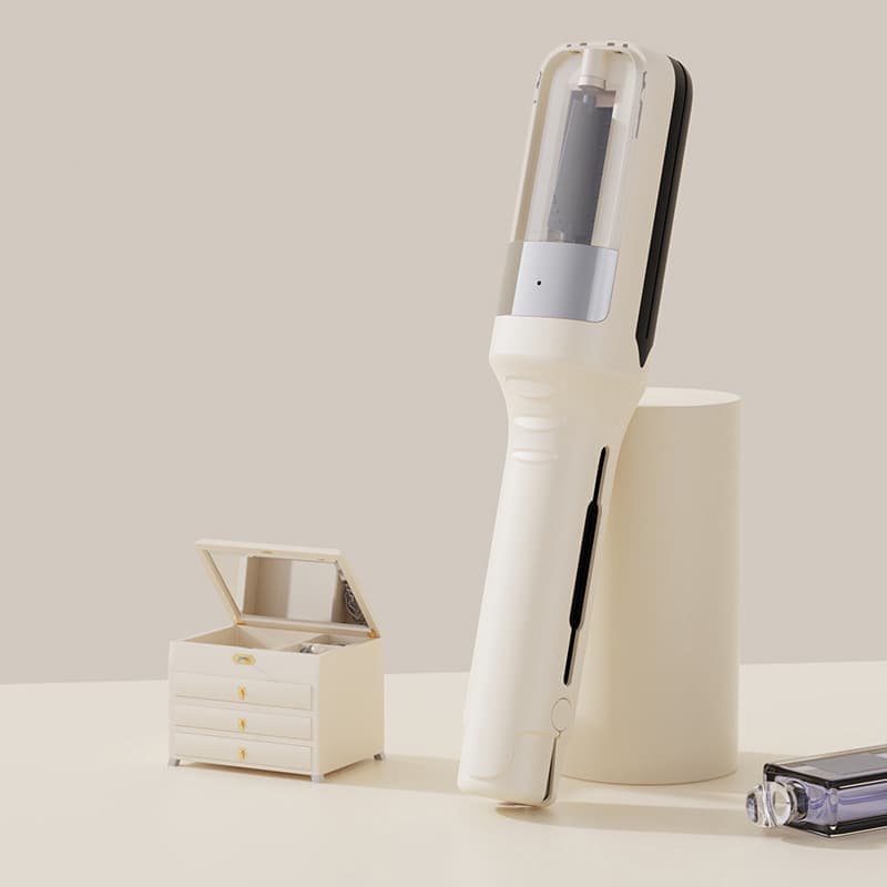 Portable Hair Split End Trimmer Rechargeable, Easy to Use for Travel, Protects Hair, New Model, Beige