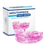 Anti-Snoring Mouthguard Bite Guard, Comfortable Night Wear Orthodontic Mouthguard in Pink