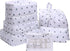 8-Piece Travel Organizer for Bags, Water Resistant Lightweight, White