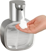 500ml Touchless Automatic Soap Dispenser with USB-C Charging, Silver