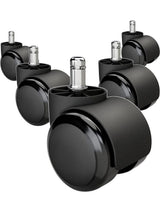5-Pack Silent Office Chair Wheels, 11 mm