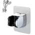 Adjustable self-adhesive shower holder no drilling wall bracket for handheld shower, easy bathroom installation