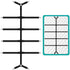 Adjustable Sheet Holders with Elastic Bands and Metal Clips for Securing Sheets Mattress or Sofa Covers, Black