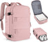 42L Travel Backpack Cabin Bag Hand Luggage Flight with Dry Wet Sorting, 42 x 30 x 20 cm, Pink