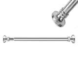 Telescopic Curtain Rod Extendable Cabinet Rod Stainless Steel, 47-132CM