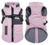 Warm Soft Winter Dog Vest Jacket with Stand Collar, Wind and Waterproof, Multiple Colors for Small Medium Large Dogs, XXL, Pink