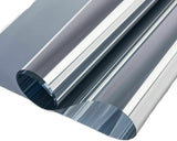 Reflective Self-Adhesive Window Film for Sun Protection UV Block and Privacy, Gray, 40cmx5m