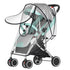 Universal Rain Cover Stroller Transparent EVA with Zipper and Window, Wind and Waterproof Protection