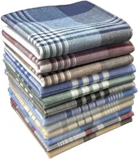 12-Piece Men's Cotton Napkin Set, 40x40 cm