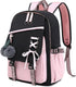 Children Backpack for School, Waterproof Durable Large Capacity Backpack for Kids Teens, Comfortable to Carry, Pink