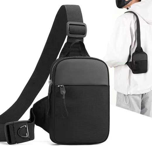Waterproof Shoulder Bag for Cycling Sports Travel, Black, L