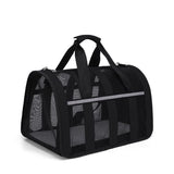 1 Pack Foldable Pet Carrier Bag for Cats and Dogs, Soft Breathable Travel Bag, Black, M