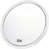 20X 30X Magnification Makeup Mirror with Tweezers, White, Practical Makeup Tool