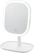 LED Makeup Mirror Rechargeable with Touch Control 3 Colors Dimmable 360 Adjustable, White