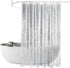 Waterproof Shower Curtain with Bottom Magnet and Weight Pebble Pattern, 180x180 cm