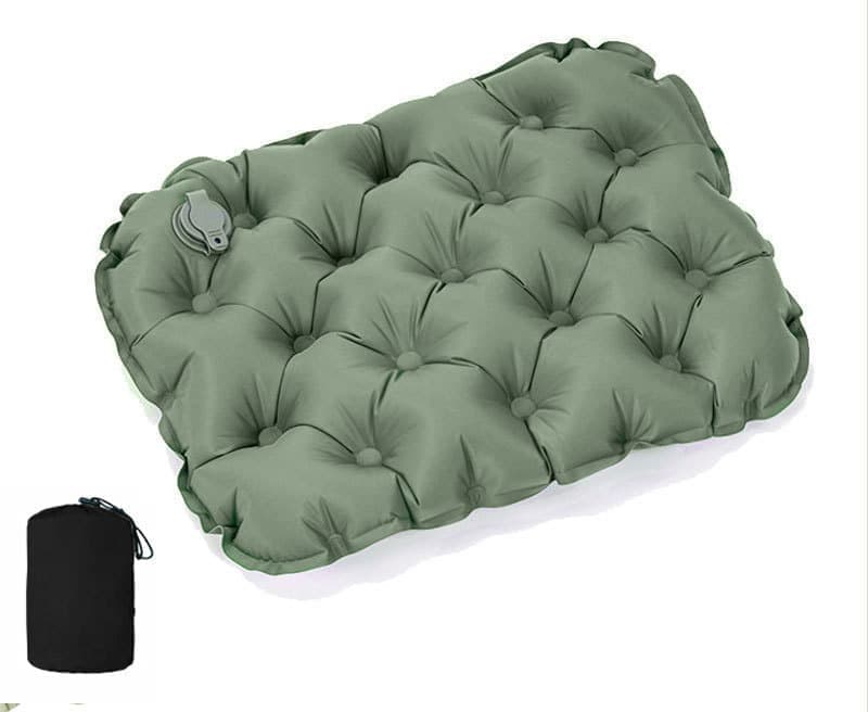 Inflatable Seat Cushion Light Green, Waterproof Lightweight Portable Stool for Outdoors and Offices