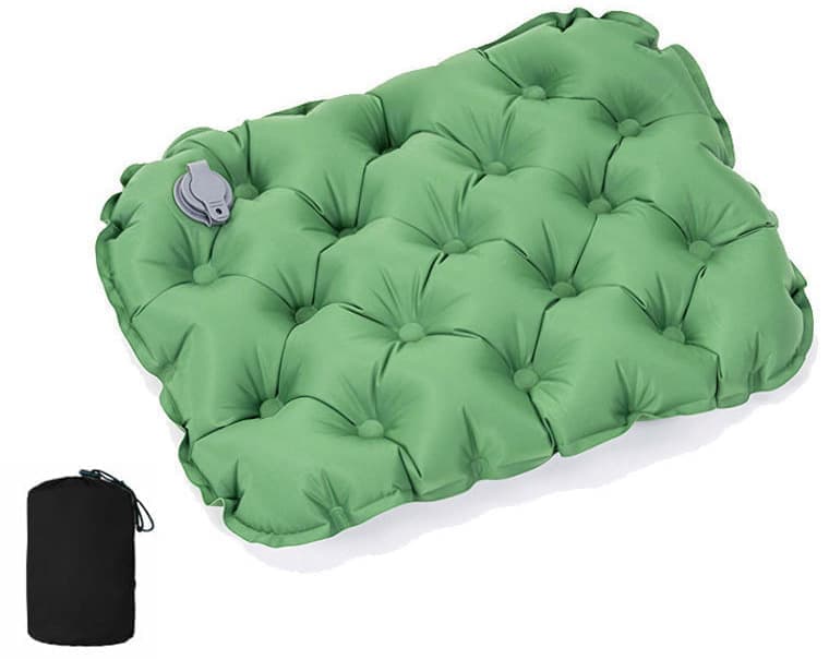 Inflatable Seat Cushion Stool, Lightweight Portable Waterproof for Outdoors and Offices, Green