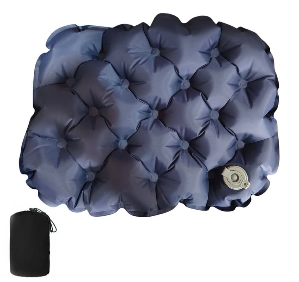 Inflatable Seat Cushion Stool, Waterproof Lightweight Portable for Outdoors and Offices, Dark Blue