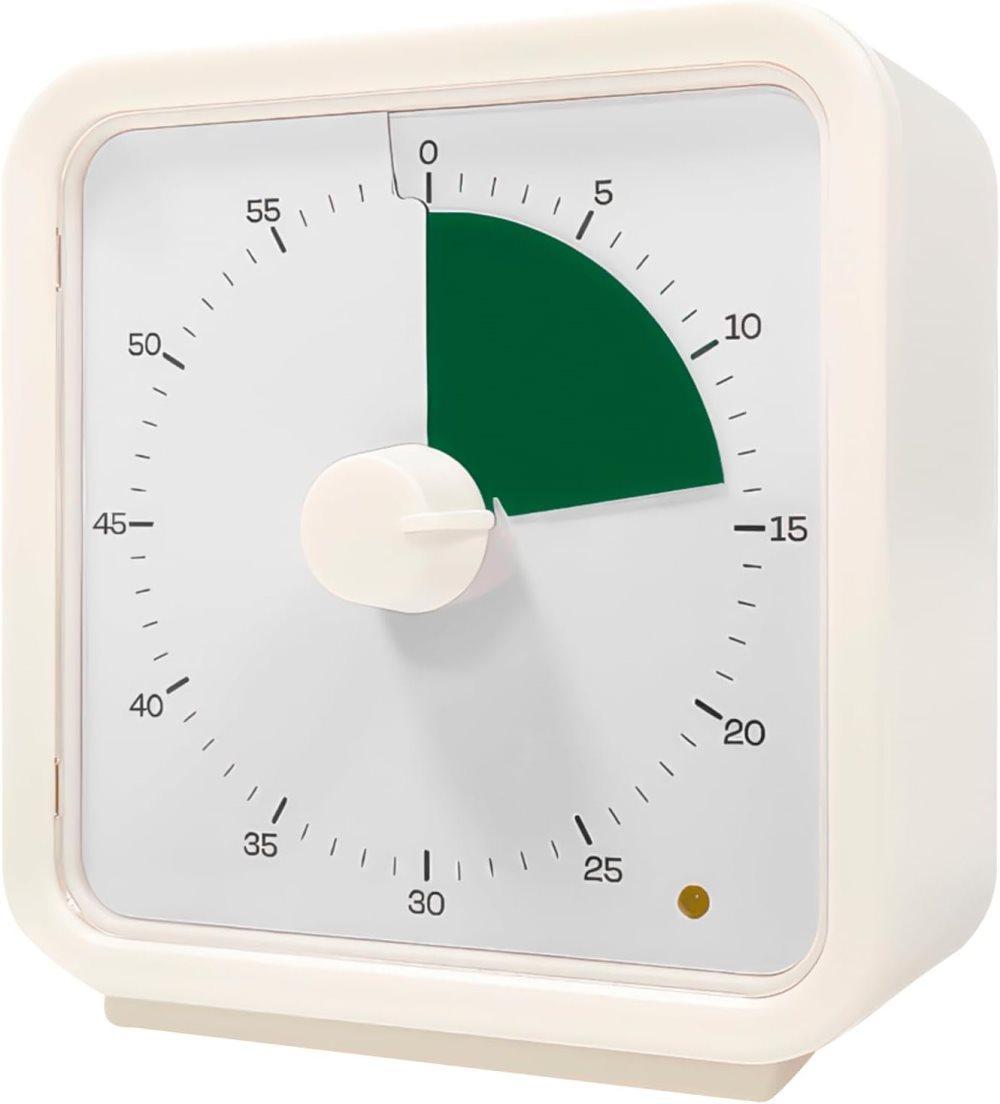 60 Minute Visual Timer for Kids Learning Classrooms Meetings, Adjustable Volume with Magnet, Dark Green