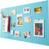Blue Self-Adhesive Photo Board, Decorative Cork and Wall Panel Bulletin Board with Acoustic Panels for Photos and Messages, for Home and Office, 30x30cm