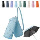 UV-protective folding umbrella wind-resistant lightweight waterproof travel beach everyday use, Blue