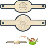 2-Pack Extra Thick 0.7mm Oven Mats with Long Handle, Durable Baking Mats for Oven Microwave Air Fryer