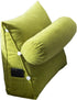 Adjustable Lumbar Support Cushion with Headrest for Office Chair, 45 x 45 x 20cm, Green