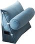 Adjustable Lumbar Support Cushion with Headrest for Office Chair, 45 x 45 x 20cm, Blue