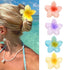 Anti-Slip Flower Hair Clips 4-Pack, Non-Slip Floral Hair Accessories for Women and Girls